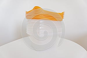 Tupperware isolated on white background