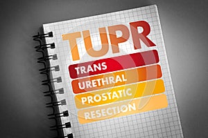 TUPR - Trans Urethral Prostatic Resection acronym