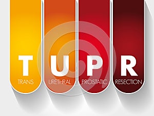 TUPR - Trans Urethral Prostatic Resection acronym, medical concept background