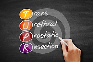 TUPR - Trans Urethral Prostatic Resection acronym, medical concept background