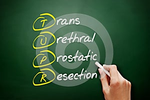 TUPR - Trans Urethral Prostatic Resection acronym photo