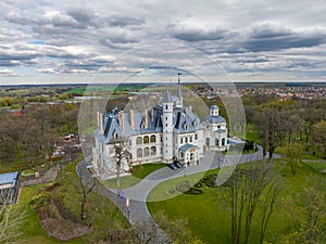 Tura, Hungary - The neorenaissance style Schossberger Castle photo