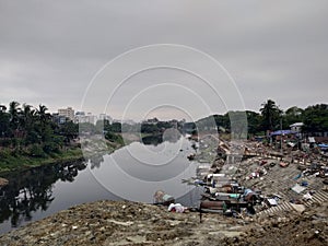 Turag river of Dhaka