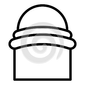 Turban headwear icon outline vector. Indian hat