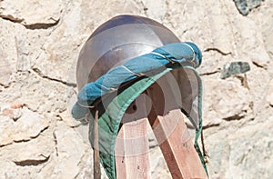 Turban hemispherical helmet, used by moorish armies during Reconquista period