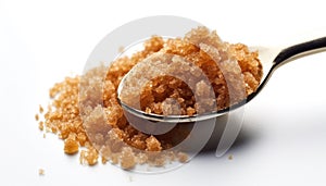 Turbinado sugar in bowl, a sweet delight generated by AI