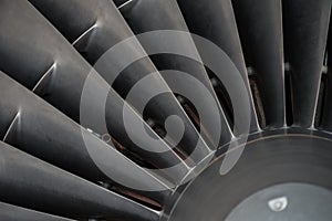 Turbine blades closeup