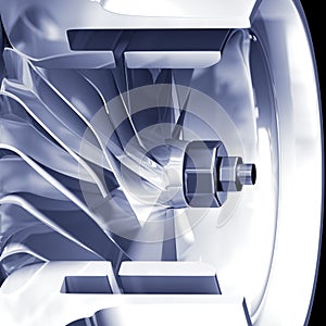 Turbine cross section detail