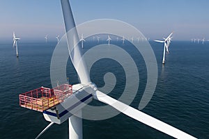 Turbine in offshore windfarm