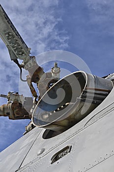 Turbine of an old helicopter