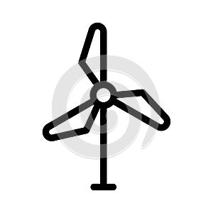 Turbine thin line vector icon