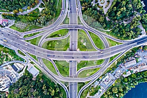 Turbine traffic interchange in Kiev, Ukraine