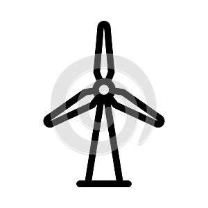 Turbine vector thin line icon