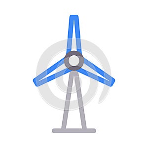 Turbine vector thin line icon