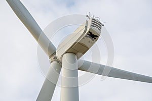 Turbine on a wind farm windmill