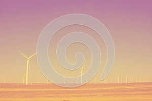 Turbines in the desert lomography photo