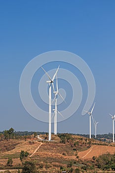 Turbines generating electricity
