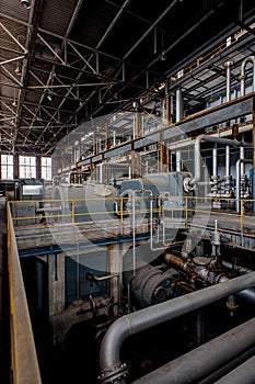 Turbines Inside Coal Power Plant - Indiana Army Ammunition Depot - Indiana