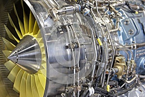 Turbo jet engine photo