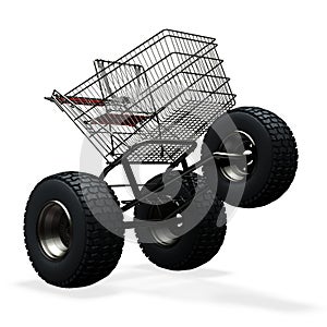 Turbo speed shopping cart