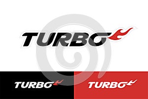 Turbo sticker badge decal