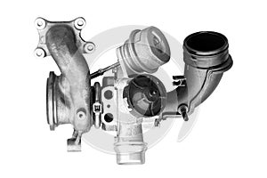 turbocharger car on white background