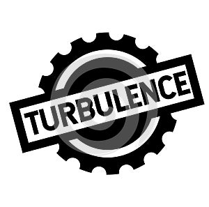 Turbulence black stamp