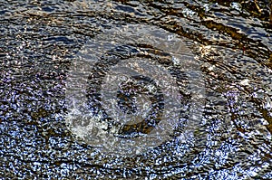 Turbulent water surface