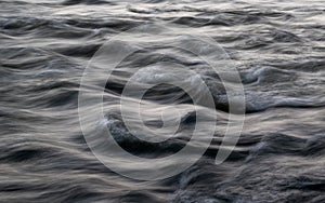 Turbulent water surface in wind