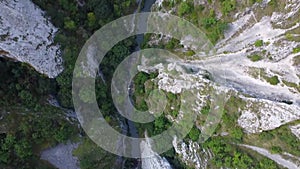 Turda Gorges in Romania, Aerial Landscape