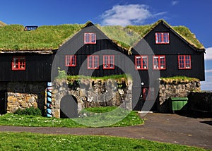 Turf covered house, Iceland