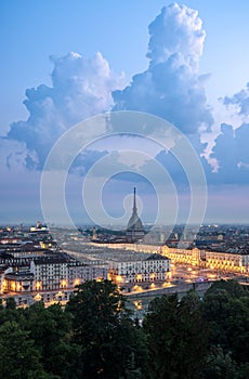 Turin high definition panorama with the Mole Antonelliana