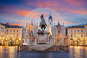 Piazza San Carlo, Turin, Italy photo