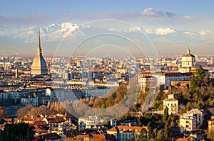 Turin (Torino), landscape with Mole Antonelliana