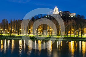 Turin (Torino), Monte dei Cappuccini and river Po