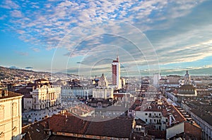 Turin (Torino), panorama from the bell tower