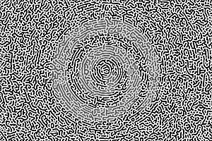 Turing ornament halftone puzzle pattern. turing pattern diffuse