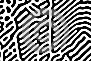 Turing ornament halftone puzzle pattern. reaction diffusion bio
