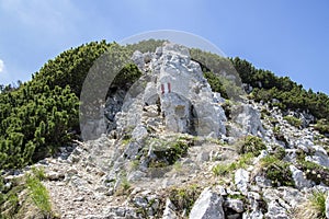 Turistic train Alta Via del Monte Baldo, ridgeway in Garda Mountains