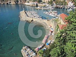 Turkey - Antalya - A View from Above of Mermerli PlajÄ± - City Beach