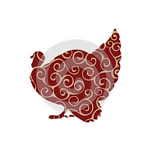 Turkey bird color silhouette animal