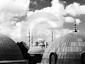 Turkey - Blue mosque from the balloons photo