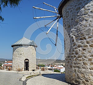 Turkey Cesme Alacati historic Windmill