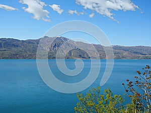 Turkey, Elazig Hazar lake and mountain landscape