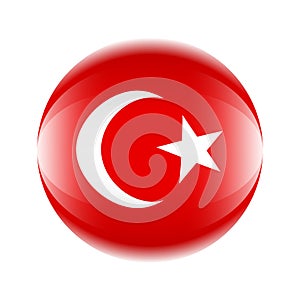 Turkey flag icon in the