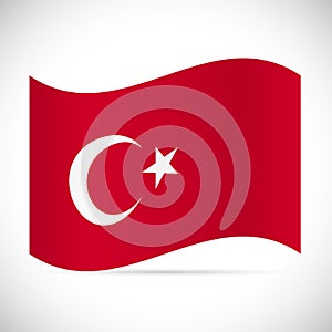 Turkey Flag Illustration