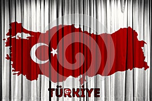 Turkey flag, map design and presentation study