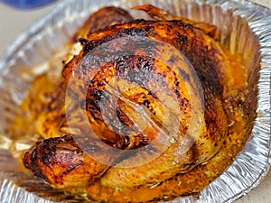 Turkey food in a oven crusty and toasty