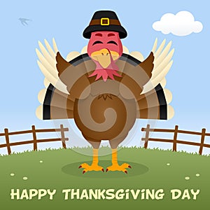 Turkey Happy Thanksgiving Day Card