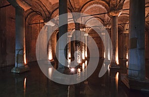 Turkey, Istanbul, the Basilica Cistern